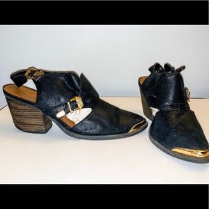 Qupid moto faux leather sandal clogs